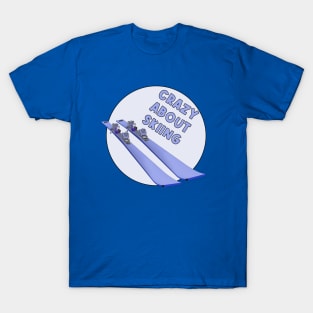 Crazy About Skiing T-Shirt